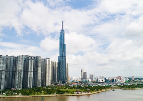 Gạch bông và gạch lát hè đường Secoin tại Landmark 81 - Vinhomes Central Park